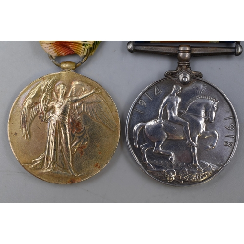 304 - George V WWI Service and Civilisation Medals awarded to 42492 PTE W Chappell of the Hampshire Regime... 