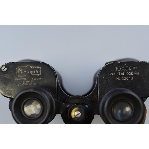 462 - Vintage Photopia Binoculars 10 x 50mm