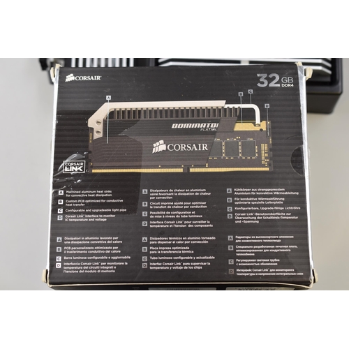 465 - Corsair Dominator Platinum DDR4 32GB RAM with 2 Dominator Airflow Platinum LED Fans