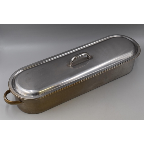 418 - A Stainless Steel Fish Poacher, Approx 27