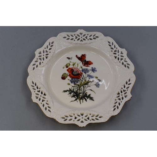 420 - Two Royal Creamware Limited Edition Fine China Cabinet Plates from The Floral Gift Collection Comple... 