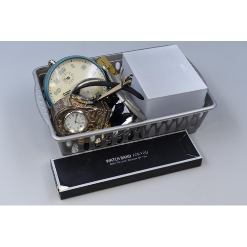 107 - Selection of Watches and Clocks to Include Storm Ladies Watch Complete with Box/COA and More