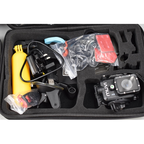 476 - Veho MUVI K-Series K2 Sports Camera with Accessories and mounts for the camera