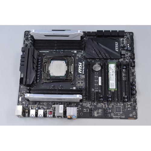 477 - MSI X99A SLI PLUS Motherboard with Intel Core i7-5960X, Pair of Corsair DDR4 16GB Memory Kits and a ... 