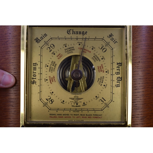 499 - A Vintage Wood Cased Shortland Smiths Barometer, 6.5