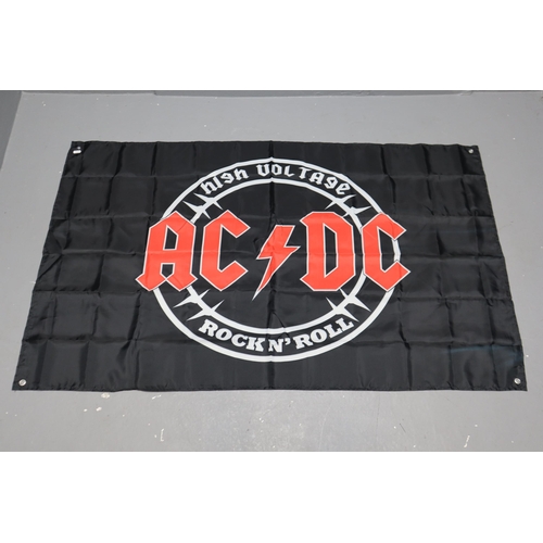 502 - An AC/DC Rock n Roll Flag, Approx 58