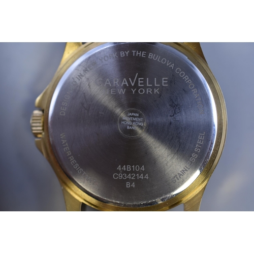 125 - Caravelle of New York Gents Quartz Watch (Working)