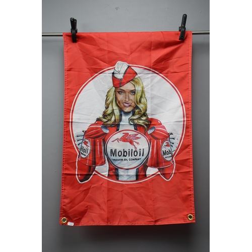 503 - A Mobiloil Advertising Flag, Approx 23