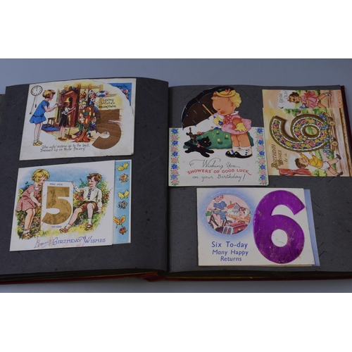 505 - A Book Containing Many Vintage Birthday Cards, With A Selection of Unsorted Ephemera