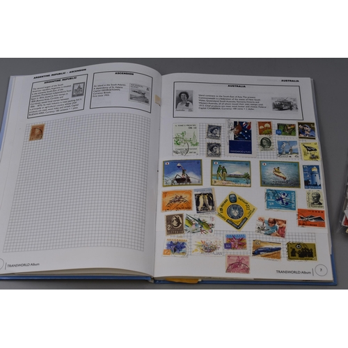 509 - Stanley Gibbons Stock Folder Containing a Selection of Stamps and a Bag of Loose Stamps