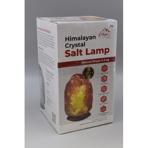 574 - New Sealed Himalayan Crystal Salt Lamp