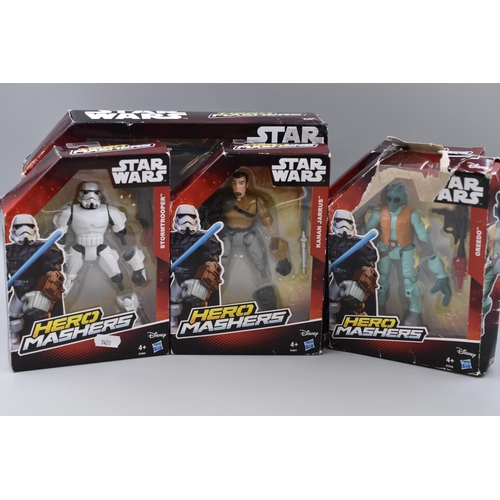 575 - Selection of 7 Boxed Hasbro Star Wars Figures