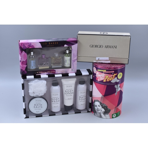 514 - A Selection of Ladies Gift Sets To Include Soap & Glory, Giorgio Armani, Ted Baker, And Just 4 G... 