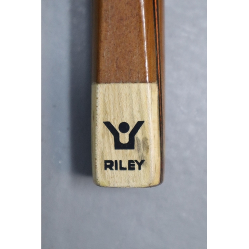 669 - A Two Piece Riley Snooker Cue, In Case