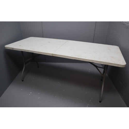 671 - A 6ft Folding Traders/Pasting Table