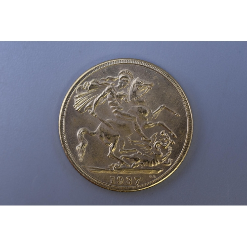 173 - 1937 Sovereign Coin copy