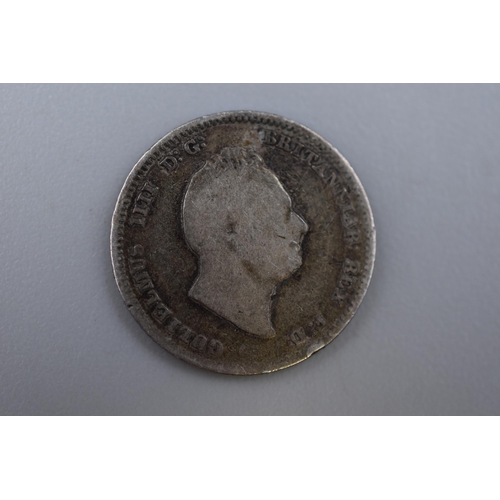 175 - An 1836 William IV Silver Groat