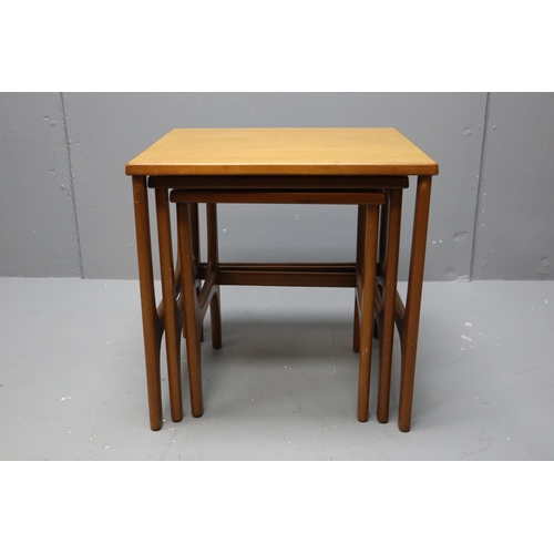 649 - Set of Fine Quality Vintage Danish Teak Nesting Tables