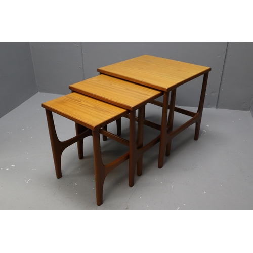 649 - Set of Fine Quality Vintage Danish Teak Nesting Tables