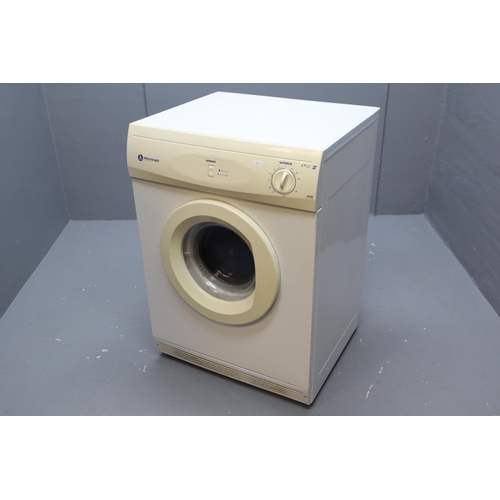 653 - White Knight Reverse Tumble Dryer 6kg model Number 44AW powers on when tested