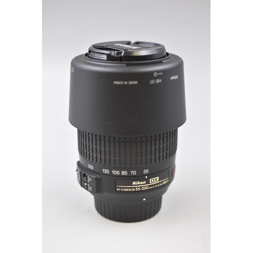 202 - Nikon AF-S DX Nikkor 55-200mm f/4-5.6G ED Zoom Lens