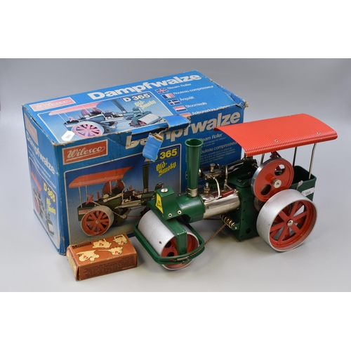 212 - Vintage German Wilesco D365 Steam Traction Engine in Original Box with Flame Tray and Solid Fuel Tab... 