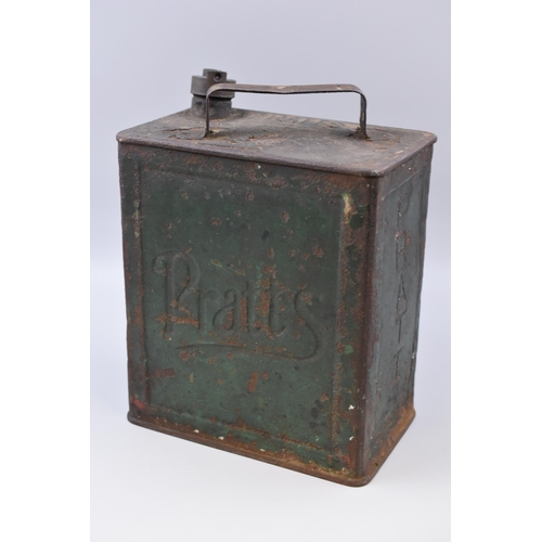 700 - A Pratt's Oil Can (2 Gallon), With Original Brass Top. Approx 13