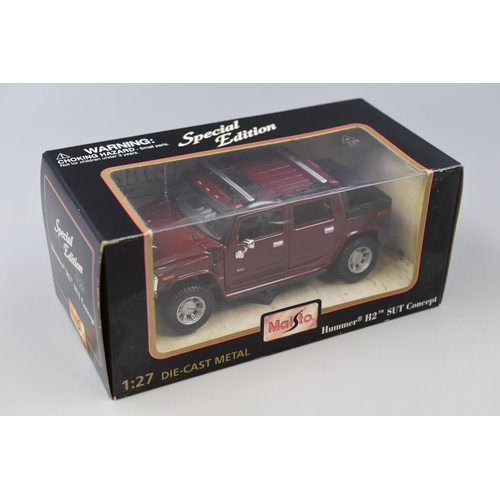 213 - Maisto Special Edition Die Cast Model of Hummer H2 in original Box