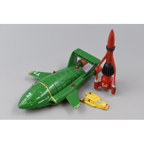 214 - A Die Cast Set of Matchbox 1992 Thunderbirds Vehicles. Playworn