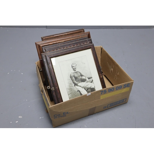 752 - Selection of Framed and Glazed Picture Frames of Sporting Figures to include Robert Holmes (PNE FC) ... 