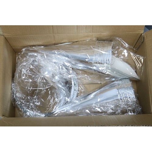 724 - Sealed Box of 50 Brand new Luxury Silver and White Party Hats, Ideal for the festive season ahead