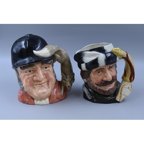 361 - Two Royal Doulton Character Jugs, one named 'Gone Away' and the other 'The Trapper'