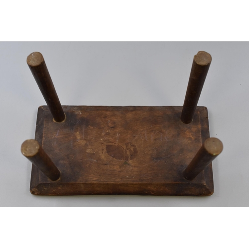 399 - A Handmade Rustic Child's Wooden Stool, Approx 6.5