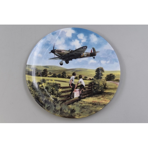 529 - Selection of 6 Fine China Cabinet Collectors Plates featuring Royal Doulton Spitfire Coming Home, an... 