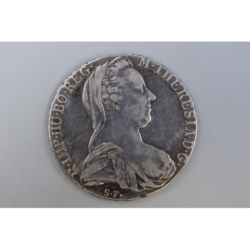 138 - Maria Theresa 1780 Silver Austrian Thaler