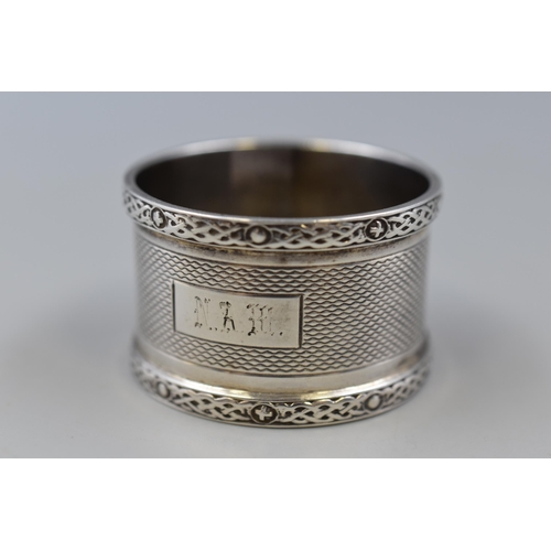 22 - Hallmarked Birmingham Silver Napkin Ring (31grams)