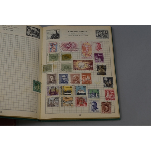 163 - Two Vintage Worldwide Stamp Albums To Include GB, France, Germany, Victorian Penny Black, And More