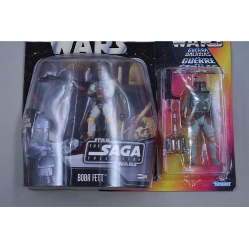 217 - Four Sealed Star Wars Action Figures (Boba Fett and Jango Fett), 1996-2006