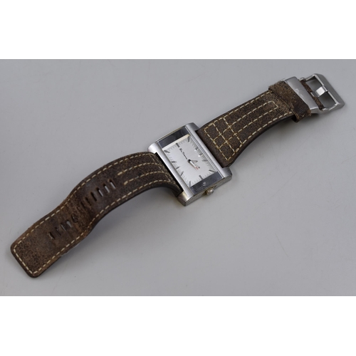 75 - Ben sherman wristwatch with brown leather strap