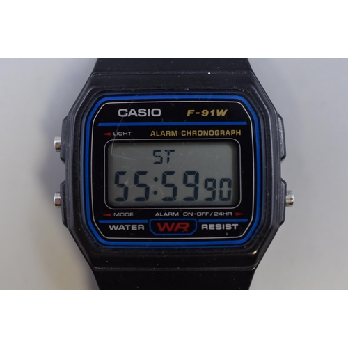 106 - A Casio F-91W Digital Watch, Working