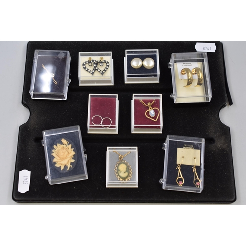 272 - Mixed Selection of Jewellery to include Earrings, Necklaces, Brooch and Tie Pin, all in Presentation... 