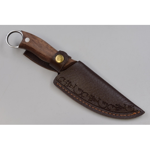 274 - Damarcus Bladed Wood Handled Knife with Sheath