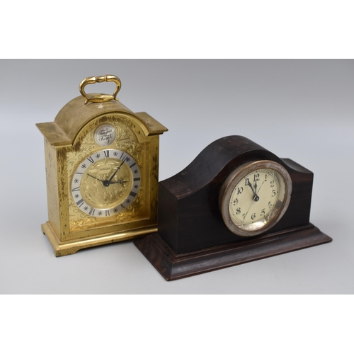 275 - Two Mantle Clocks including Ebony (a/f)