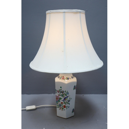 276 - Aynsly Bone China Table Lamp Approx 24