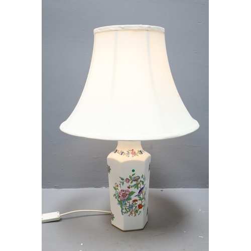 276 - Aynsly Bone China Table Lamp Approx 24