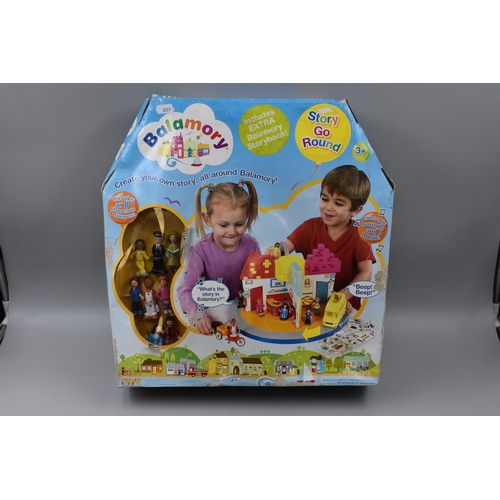 645 - Balamory Story Go Round Electronic Game set (Unused but Battered Box)