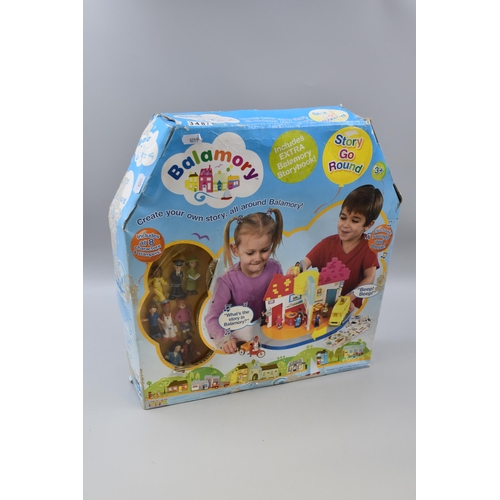 645 - Balamory Story Go Round Electronic Game set (Unused but Battered Box)
