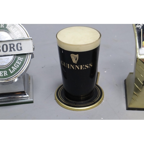 895 - A Selection of Five Vintage Collectable Bar Fronts To Include Guinness, Tuborg, Stella Artois, Labat... 