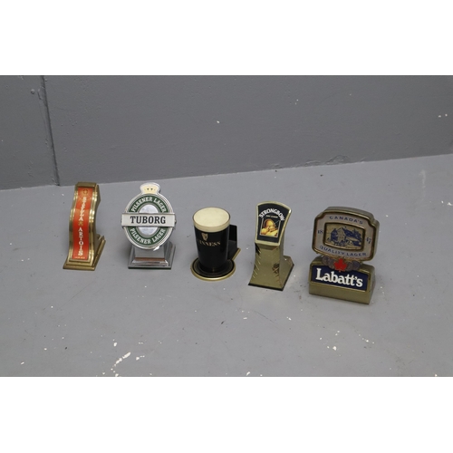 895 - A Selection of Five Vintage Collectable Bar Fronts To Include Guinness, Tuborg, Stella Artois, Labat... 