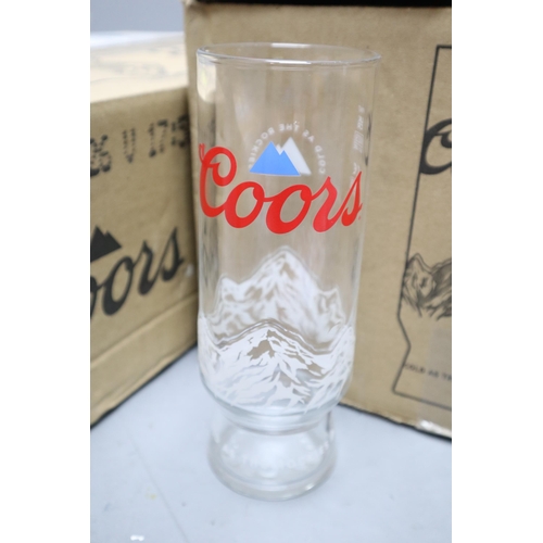 907 - Selection of Coors Bar Items To Include 24 Pint Glasses, 48 Half Pint Glasses, A Large Selection of ... 